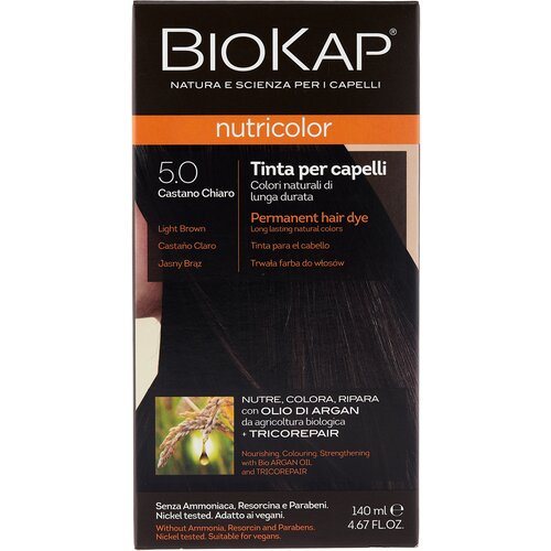 BioKap Nutricolor крем-краска для волос, 5.0 светло-коричневый