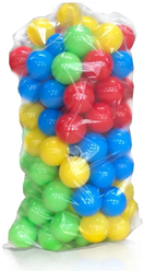Шарики для сухого бассейна 100 шт\ Набор шариков для сухого бассейна разноцветный 100 шт