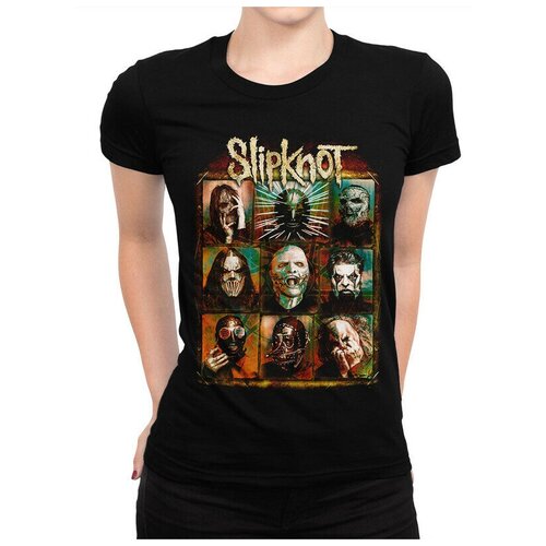 Футболка Design Heroes Slipknot Женская Черная S