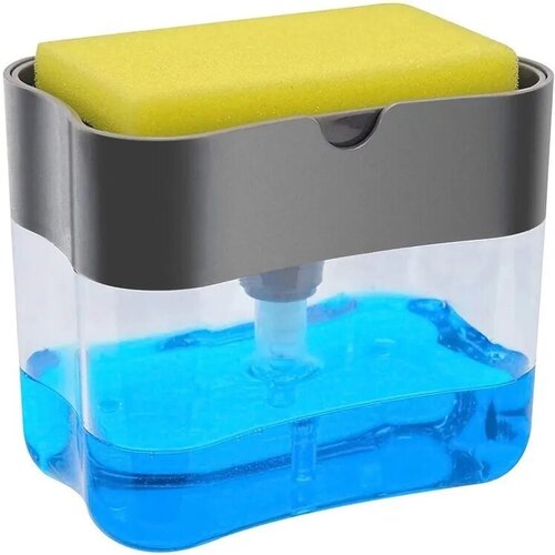 Дозатор для моющего средства и жидкого мыла / Диспенсер для губки / Дозатор для кухни / в ассортименте