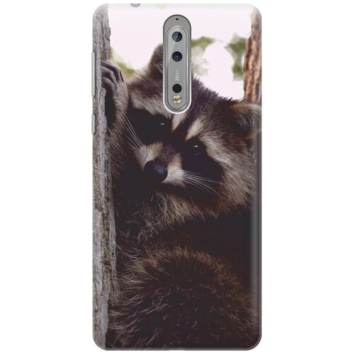 фото Силиконовый чехол на nokia 8 / нокиа 8 с принтом "енотик" gosso