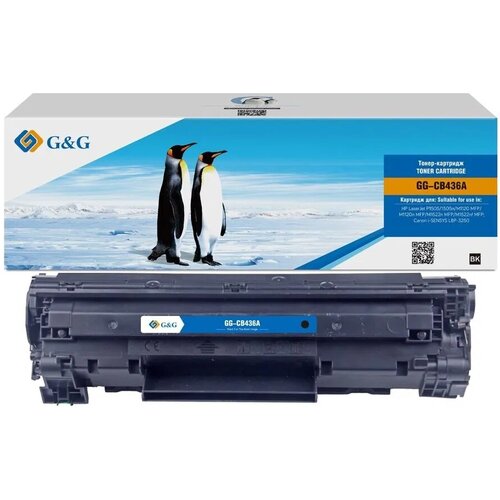 картридж nv print cb436a cb436a cb436a cb436a cb436a 2000стр черный Картридж G&G GG-CB436A, черный / GG-CB436A