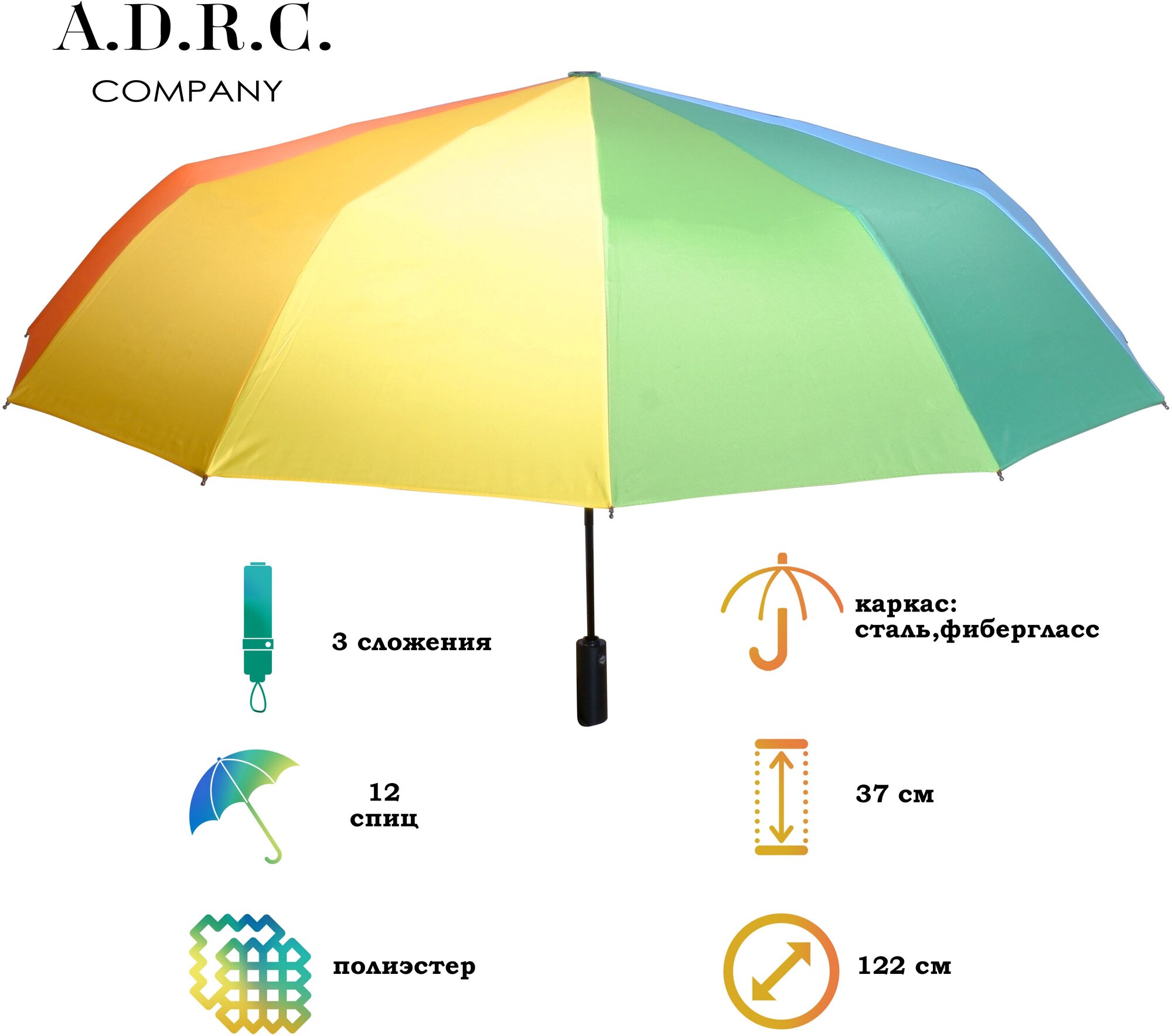 Тестовый образец зонт радуга мини(Картинка)