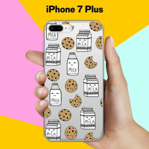Силиконовый чехол Молоко и печеньки на Apple iPhone 7 Plus силиконовый чехол молоко и печеньки на apple iphone 11 pro max