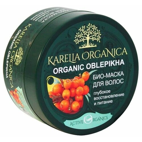 Био-маска для волос Karelia Organica Oblepikha Глубокое восстановление и питание, 220 мл