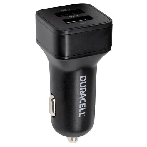 АЗУ DURACELL 2USB, 3.4А, Fast charger черный