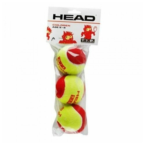 Мяч теннисный HEAD T. I. P Red арт.578213/578113 уп.3 шт теннисные мячи head tip red 3шт 578113