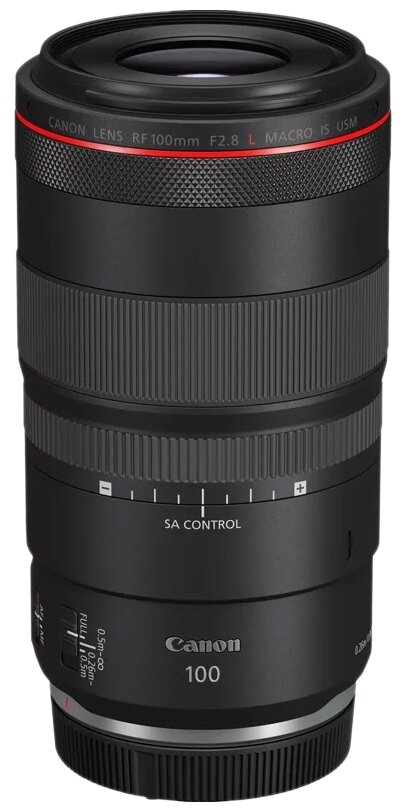 Объектив Canon RF 100mm f/2.8L Macro IS USM, черный