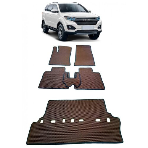 Lifan Myway 7 мест 2016 - н в коврики EVA Smart Коврик в багажник мини 1656₽