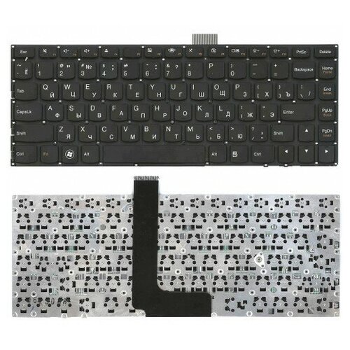 Клавиатура для ноутбука Lenovo IdeaPad U300 черная без рамки Lenovo IdeaPad U300 U300E U300S pn 25200287 2190₽