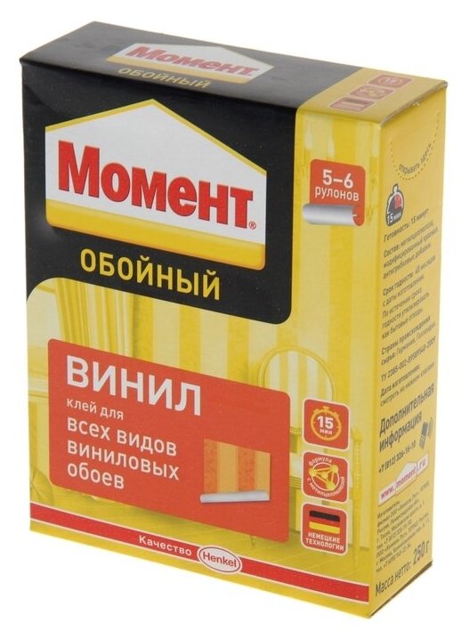 Клей "Момент" Винил, обойный, 250 г 1124454