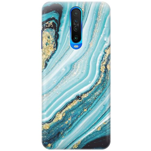 Ультратонкий силиконовый чехол-накладка для Xiaomi Redmi K30 с принтом Green Marble ультратонкий силиконовый чехол накладка clearview для xiaomi redmi note 9 с принтом green marble