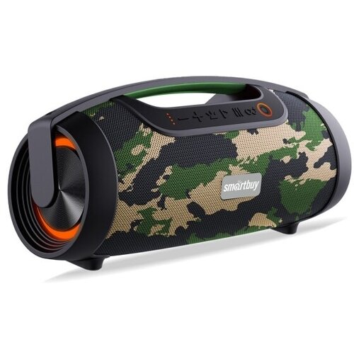 Акустическая система Smartbuy COMMANDER Camo (80 Вт, Bluetooth, microSD, USB, FM, aux 3.5 мм, подсветка)