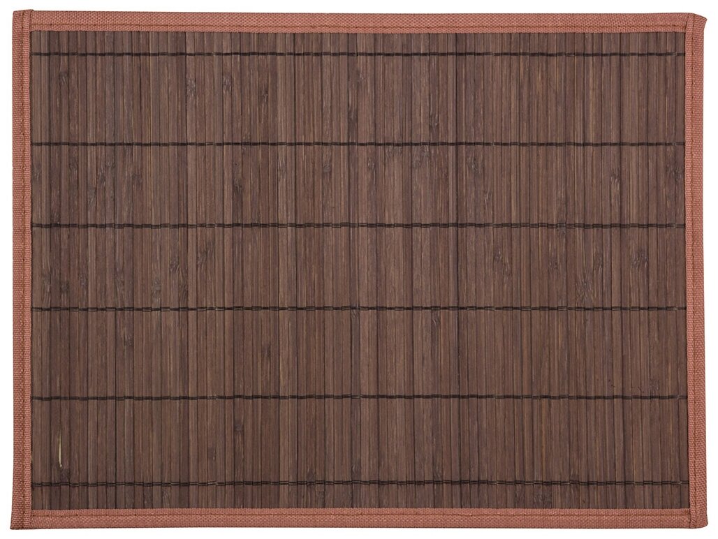 Салфетка сервировочная из бамбука BM-05, цвет: тёмно-коричневый, подложка: EVA