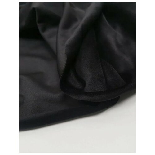 Евро плюш на трикотажной основе черный