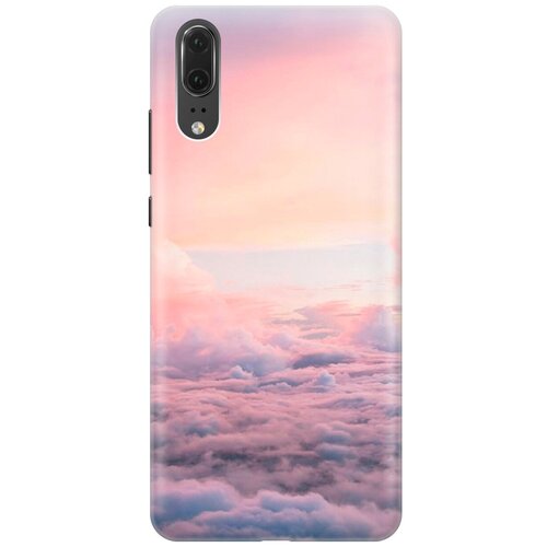 фото Силиконовый чехол на huawei p20 / хуавей п20 с принтом "высоко над облаками gosso