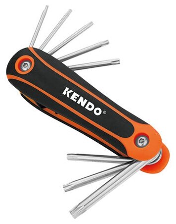 Набор ключей KENDO складные Torx 9-40мм 8 предметов