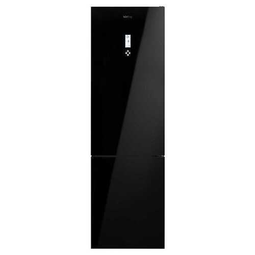 Холодильник двухкамерный Korting KNFC 61868 GN (черный)