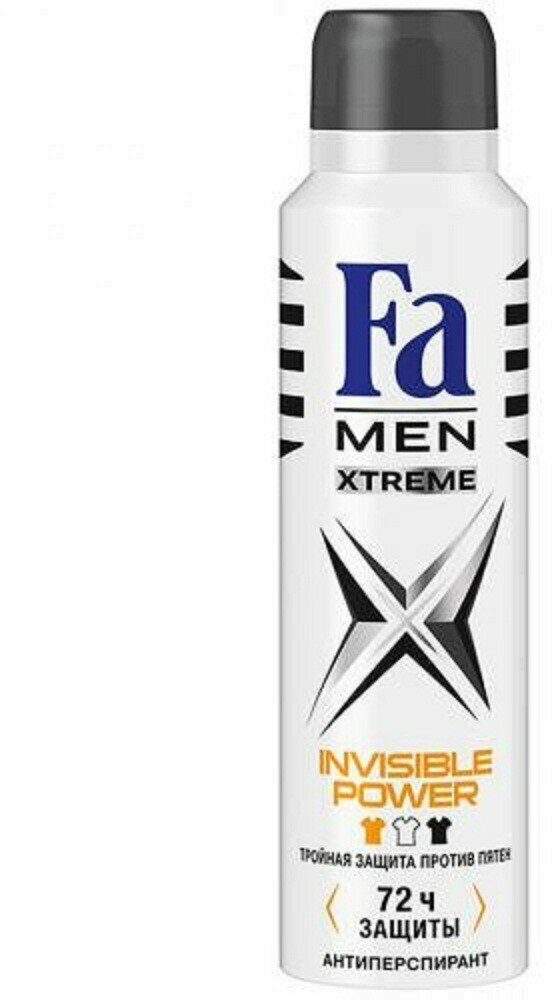 Дезодорант FA MEN Xtreme Invisible, мужской, аэрозоль 150мл