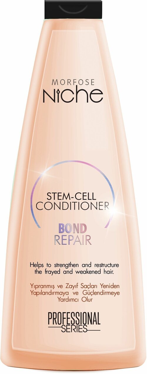 MORFOSE NICHE STEM-CELL BOND REPAIR восстанавливающий кондиционер для поврежденных волос 400 мл