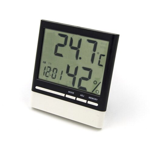 MELT Электронный термометр гигрометр с часами
