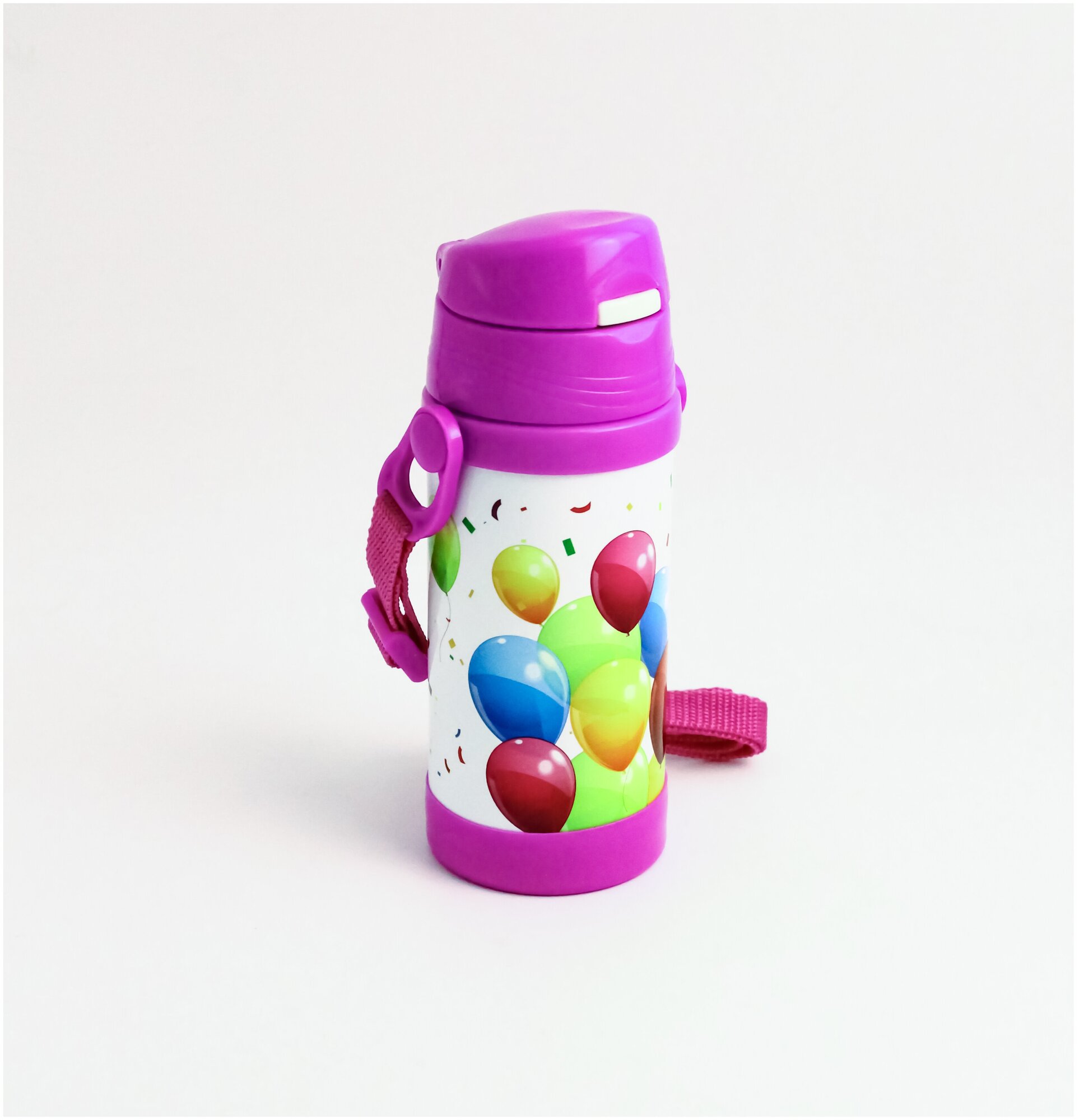 Термос детский с трубочкой feel Maestro, 350 мл, разноцветные шары - фотография № 7