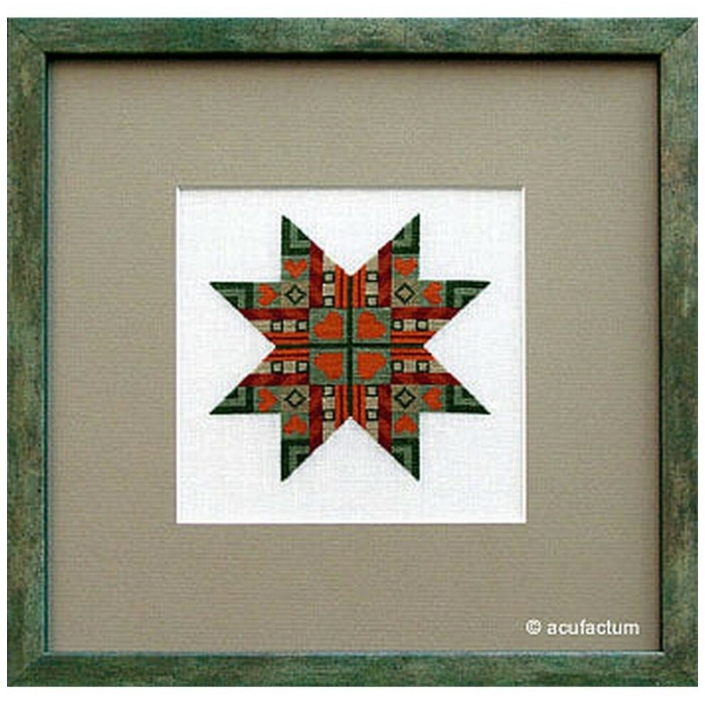 Звезда-1 #2900-09 Acufactum Набор для вышивания 10,5 x 10,5 см Счетный крест