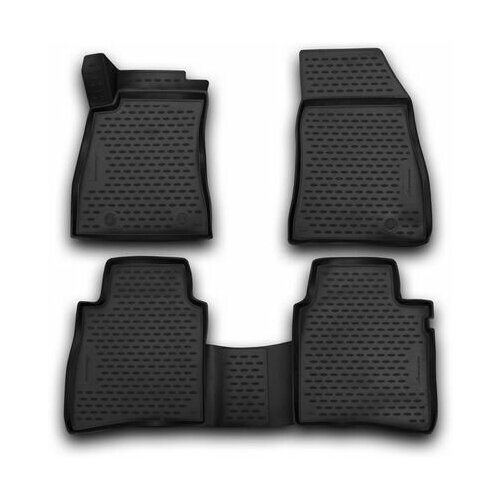 фото Коврики 3d в салон nissan tiida, 2015-2018, 4 шт. (полиуретан) nlc.36.56.210k 18021