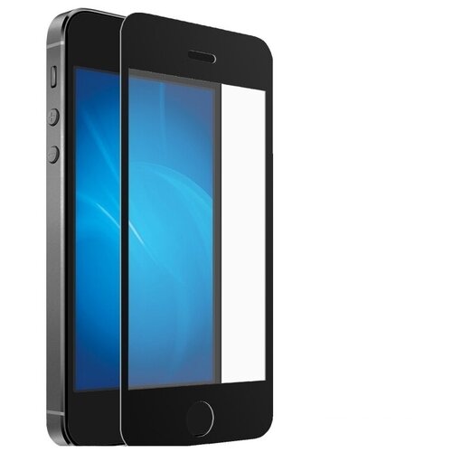 Защитное стекло 5D SG для Apple iPhone 5 / iPhone 5S черное