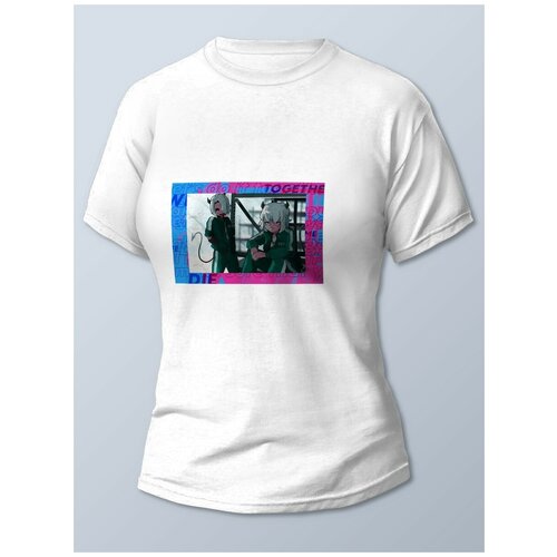 фото Футболка женская белая сериалы игра в кальмара (игра в кальмара, squid game) - 21721 brut-shop