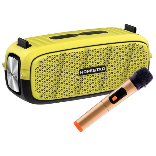 Портативная колонка Hopestar A20 PRO с радиомикрофоном Yellow 729000₽