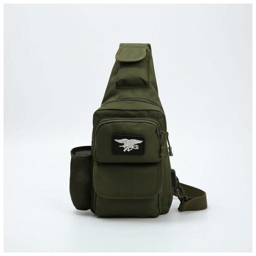 фото Рюкзак l-6066, 19*7*44, отд на молнии, 5 н/карманов, с usb, зеленый mikimarket