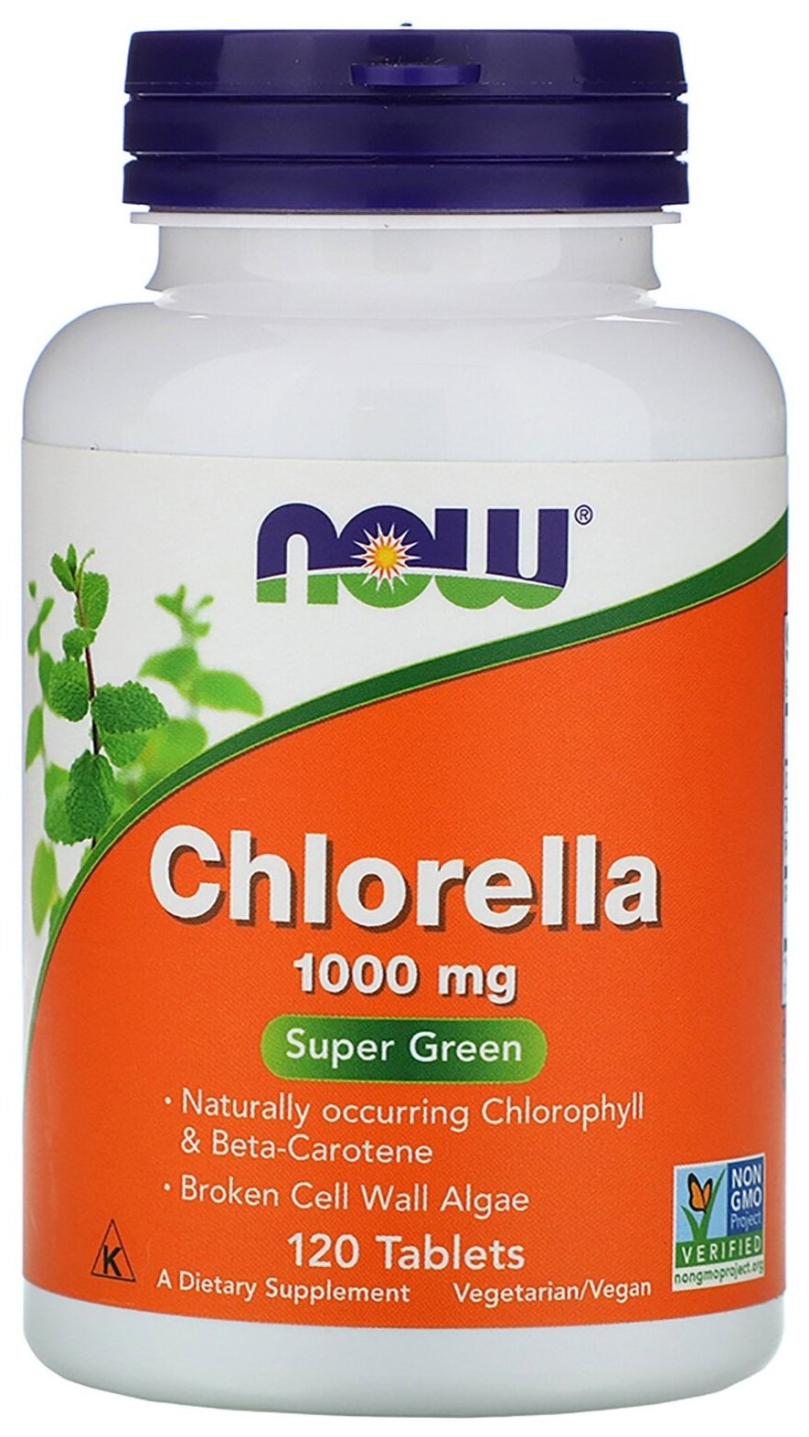 Таблетки NOW Chlorella 1000 мг