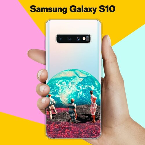 Силиконовый чехол на Samsung Galaxy S10 Вид на Землю / для Самсунг Галакси С10