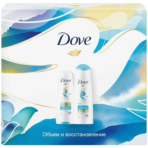 Набор подарочный DOVE Шампунь hair therapy объём и восстан.250мл+бальзам-опол200мл