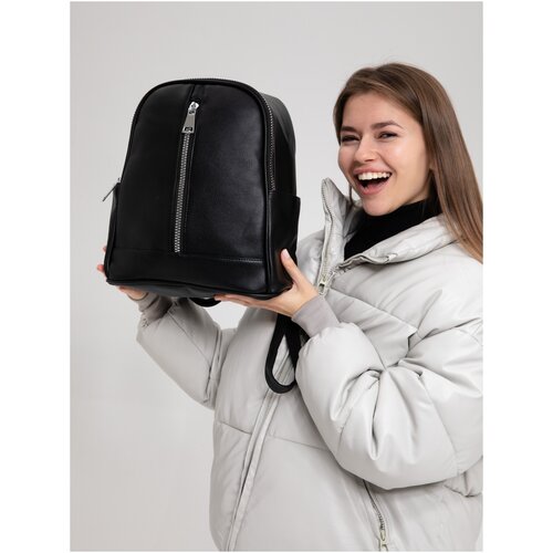 Рюкзак Roberto Mancini рюкзак женский черный, повседневный, в школу рюкзаки, ранцы, сумки, школьный, детский