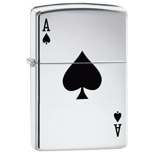 ZIPPO Сlassic с покрытием High Polish Chrome, латунь/сталь, серебристая, 38x13x57 мм