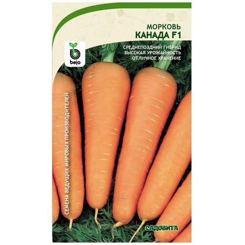 Морковь семена Садовита Канада F1 семена морковь канада f1 150шт садовита 3 пакета
