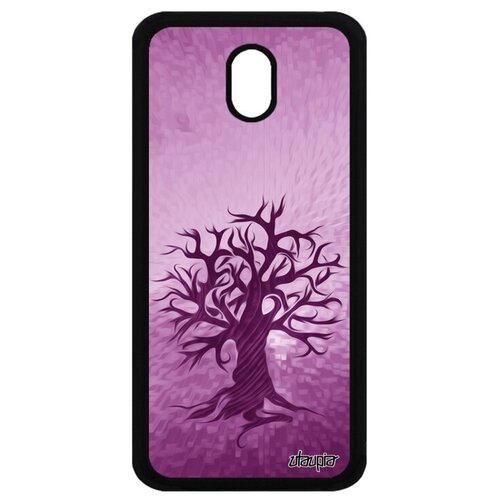 фото Противоударный чехол на мобильный // samsung galaxy j3 2017 // "дерево жизни" стиль флора, utaupia, фиолетовый