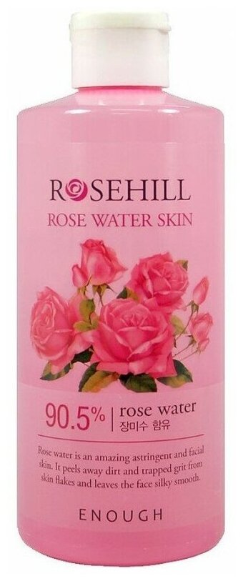 Тонер для лица с экстрактом дамасской розы Rosehill Rose Water Skin, ENOUGH, 8809474490100