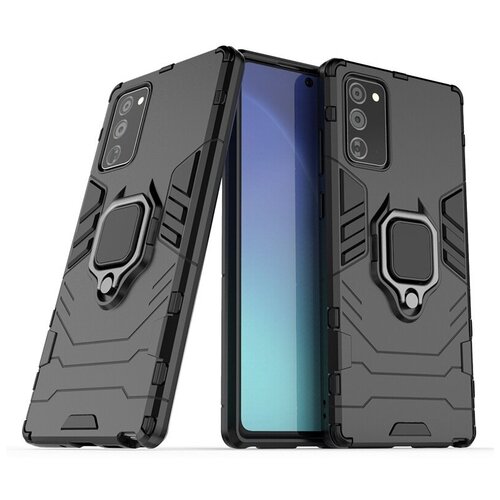 фото Чехол-бампер mypads для samsung galaxy note 20 (sm-n980f) противоударный усиленный ударопрочный черный