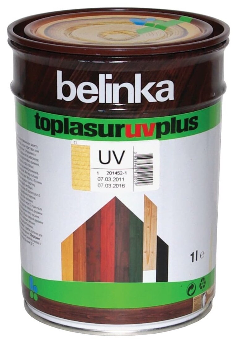 Belinka Toplasur UV Plus Лазурное покрытие для древесины (бесцветный, 2,5 л) - фотография № 2