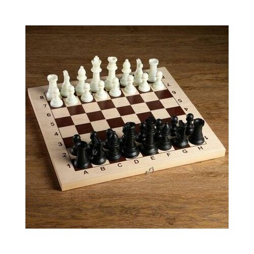 Фигуры шахматные пластиковые (король h=11 см, пешка 5.4 см) 4339340