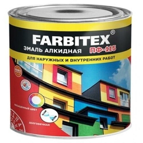 Эмаль ПФ-115 Farbitex фарбен, лайм, 2,7кг