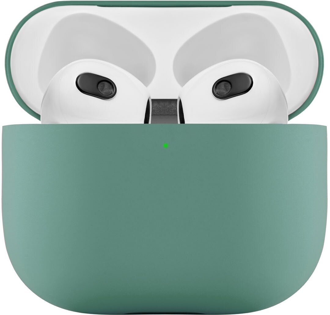 Ультратонкий силиконовый чехол uBear Touch case для AirPods 3, зеленый