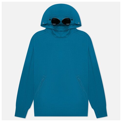 Мужская толстовка C.P. Company Goggle Hoodie Diagonal Raised Fleece голубой, Размер L