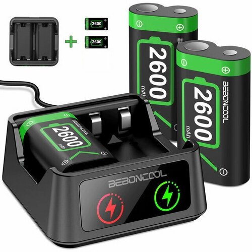 Зарядная станция с 2 аккумуляторами 2600mAh для XBOX ONE SERIES S X BEBONCOOL 2801₽