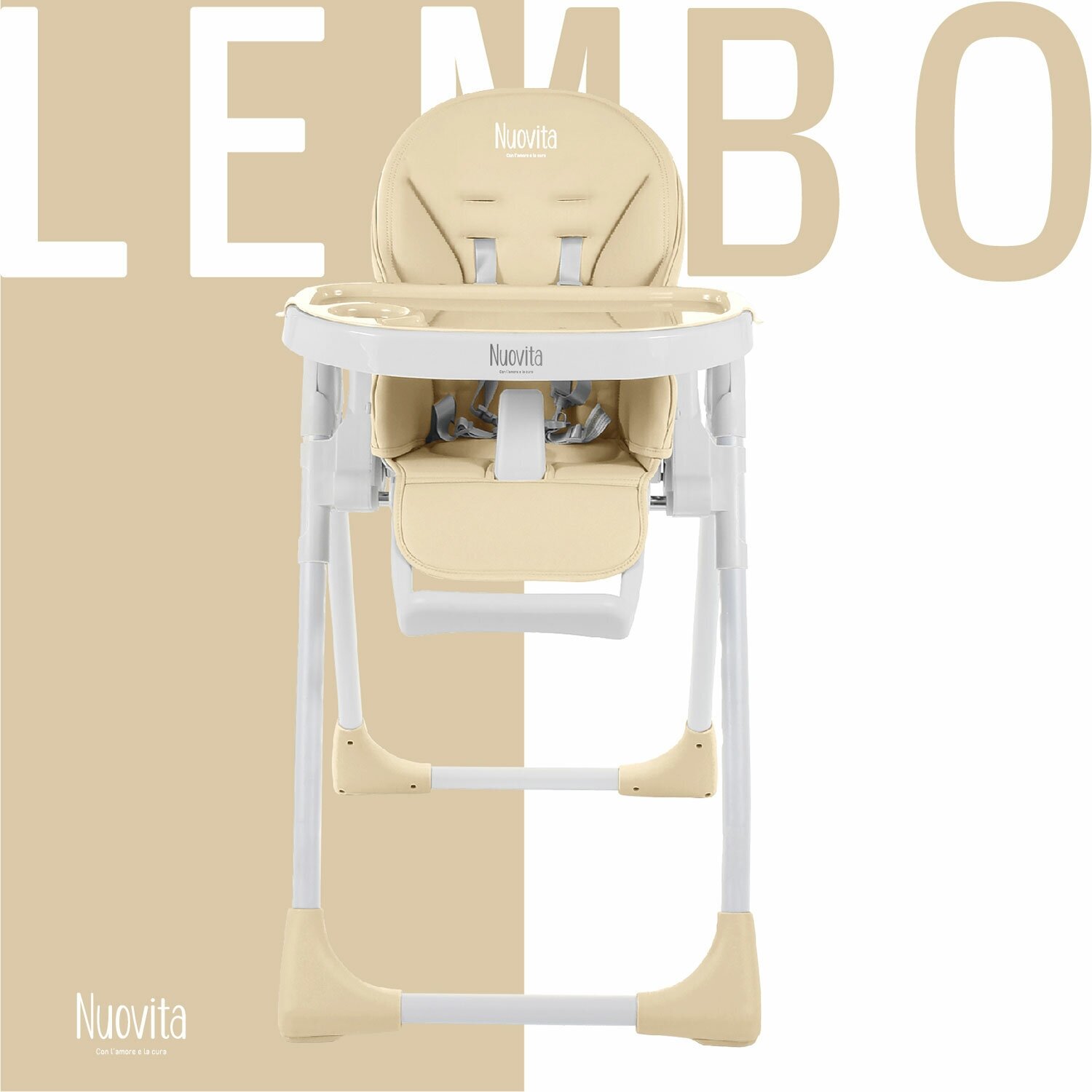 Стульчик для кормления Nuovita Lembo (Latte, Bianco/Латте, Белый)