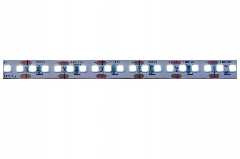 Светодиодная лента, Подсветка, 19,2Вт, 12В, 6000к, 192Днм, 5 метров (Холодный свет) Одноцветная светодиодная лента, Альфа Свет - фотография № 4