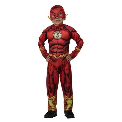 Карнавальный костюм Флэш с мускулами Warner Brothers р.134-68 карнавальный костюм супермэн с мускулами warner brothers р 122 64